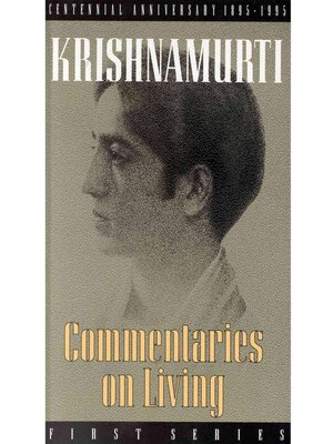 cover image of Commentaries on Living: First Series